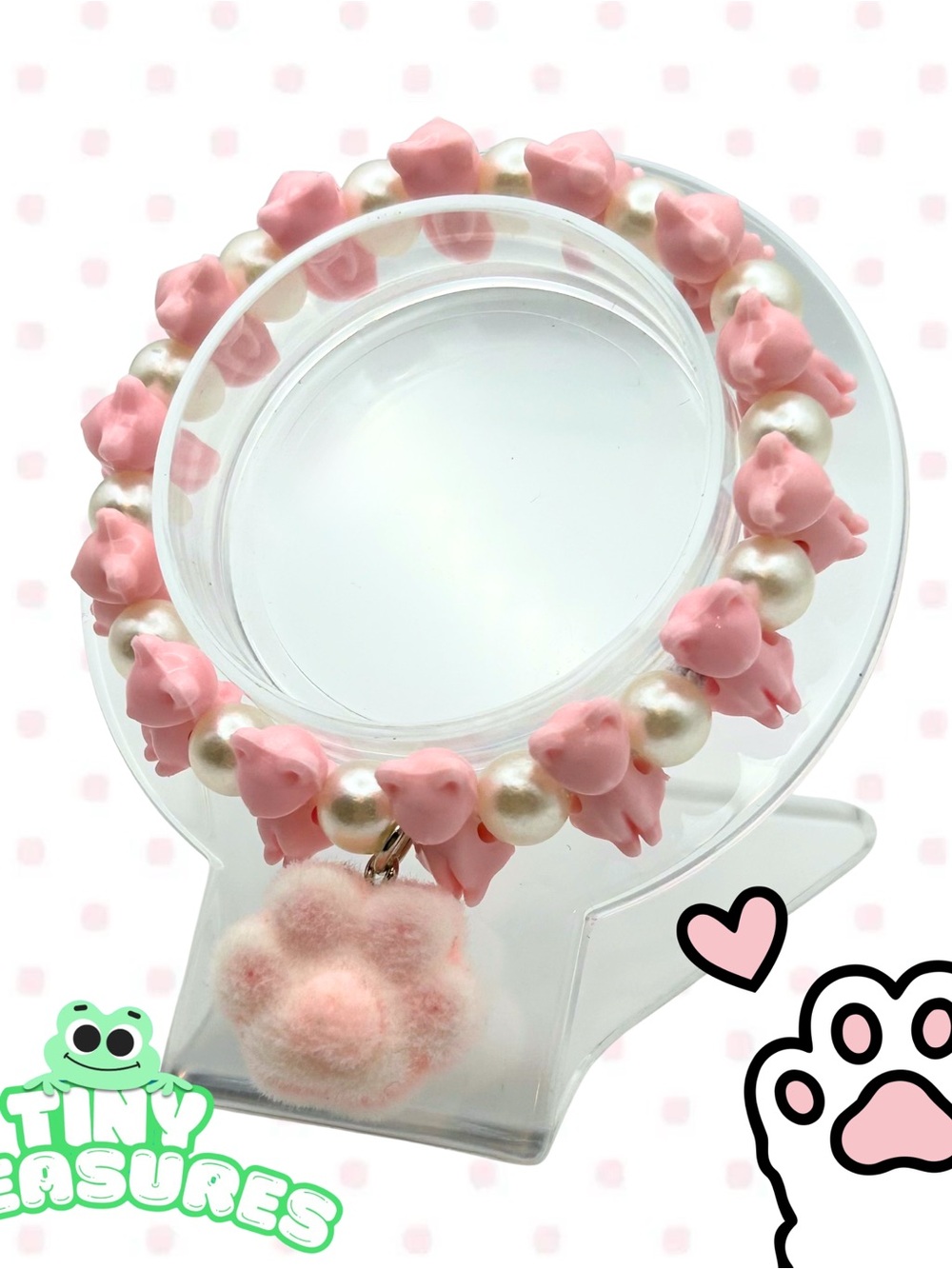 Kawaii Kitty Beaded Bracelet